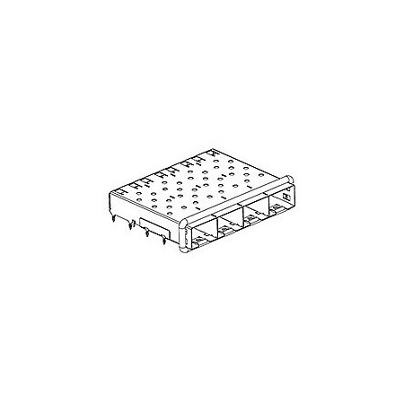 Molex 1X4 Sfp Cage - Elastomer W/Press Fit Pin 739270411